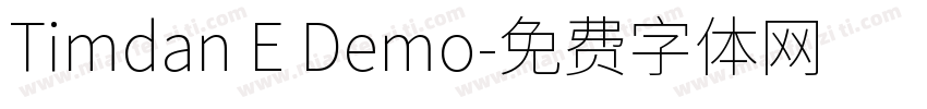 Timdan E Demo字体转换